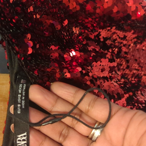 Zara sequin dress, nwot - Picture 3 of 4